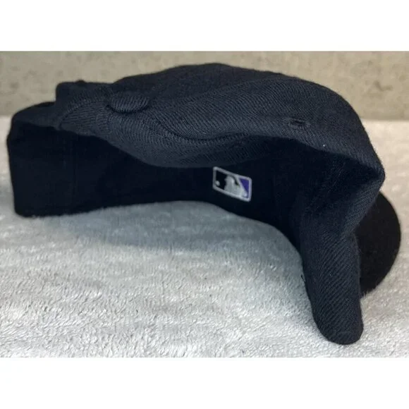 Vintage NWT Tampa Bay Rays New Era Diamond Collection 59Fifty Black Hat Sz 7 ¼